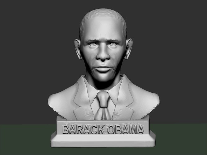 Barack Obama Bust 3D Print 49420