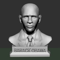 Barack Obama Bust - Thumbnail 2