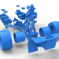 Pulling tractor with 6 engines V8 Version 2 Scale 1:25 - Thumbnail 21