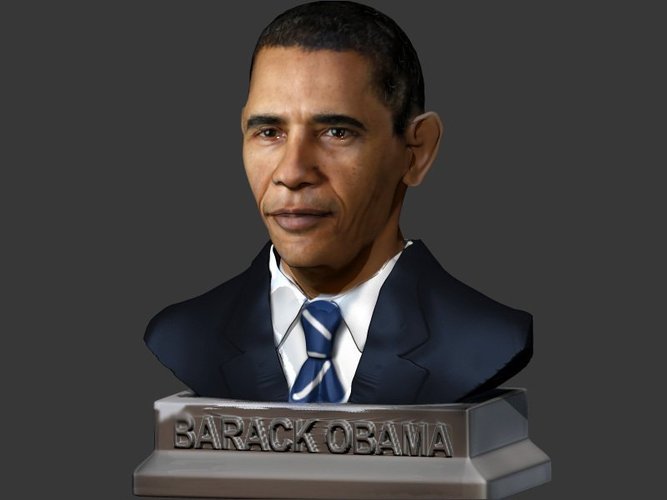 Barack Obama Bust 3D Print 49421