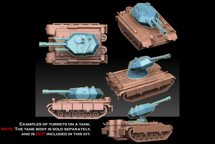 Tank And Artillery Cannons 3D Print 494214