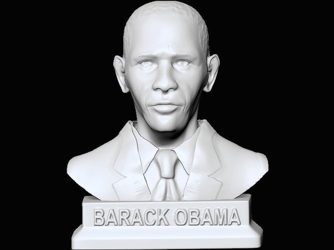 Barack Obama Bust 3D Print 49422