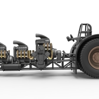 Pulling tractor with 5 engines V8 Version 4 Scale 1:25 - Thumbnail 8