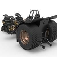 Pulling tractor with 5 engines V8 Version 4 Scale 1:25 - Thumbnail 12