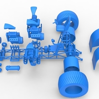 Pulling tractor with 5 engines V8 Version 4 Scale 1:25 - Thumbnail 20