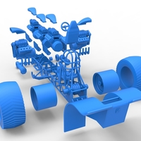 Pulling tractor with 5 engines V8 Version 4 Scale 1:25 - Thumbnail 21