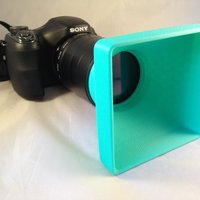 Small Square Camera Sun Lens Cap - Generic  3D Printing 49437