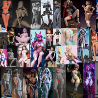 3D NSFW STL FULL Pack +280 nsfw+sfw pcs in a pack  - Thumbnail 2
