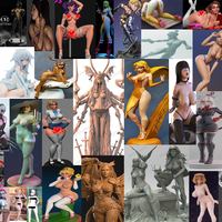 3D NSFW STL FULL Pack +280 nsfw+sfw pcs in a pack  - Thumbnail 3