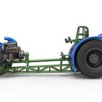 Pulling tractor with 3 engines V8 Version 6 Scale 1:25 - Thumbnail 8