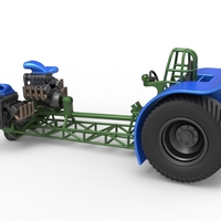 Pulling tractor with 3 engines V8 Version 6 Scale 1:25 - Thumbnail 11