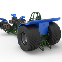 Pulling tractor with 3 engines V8 Version 6 Scale 1:25 - Thumbnail 12