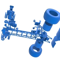 Pulling tractor with 3 engines V8 Version 6 Scale 1:25 - Thumbnail 17