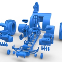 Pulling tractor with 3 engines V8 Version 6 Scale 1:25 - Thumbnail 18