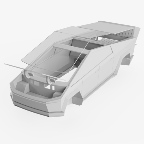 Tesla Cybertruck Cover 3D Print 494516