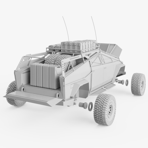 Tesla Cybertruck SUV 3D Print 494533