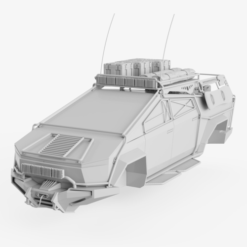 Tesla Cybertruck SUV Cover 3D Print 494543