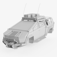 Small Tesla Cybertruck SUV Cover 3D Printing 494543