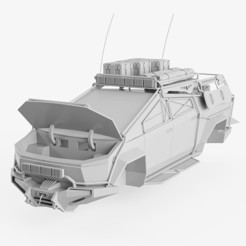 Tesla Cybertruck SUV Cover 3D Print 494547