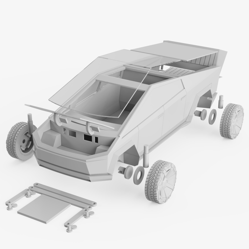 Tesla Cybertruck - Pinshape