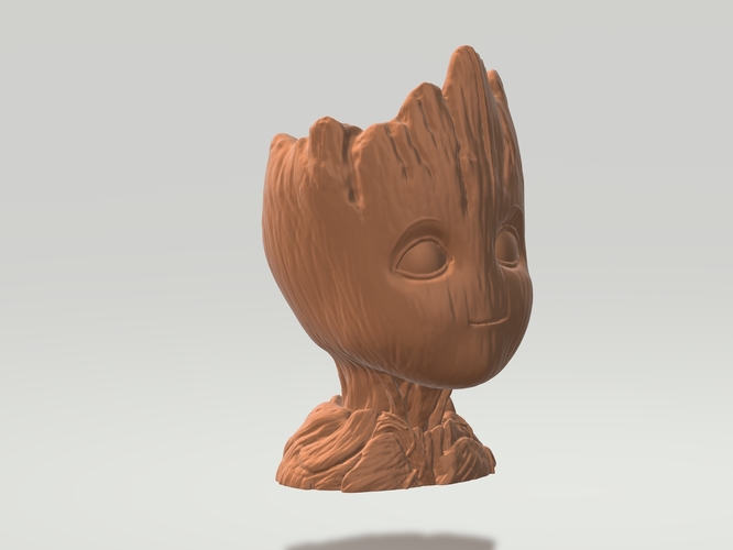 Baby groot head 3D Print 494606