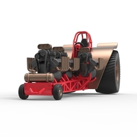 Pulling tractor with 4 engines V8 Version 5 Scale 1:25 - Thumbnail 5