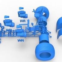 Pulling tractor with 4 engines V8 Version 5 Scale 1:25 - Thumbnail 20