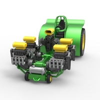 Pulling tractor with 5 engines V8 Version 5 Scale 1:25 - Thumbnail 4