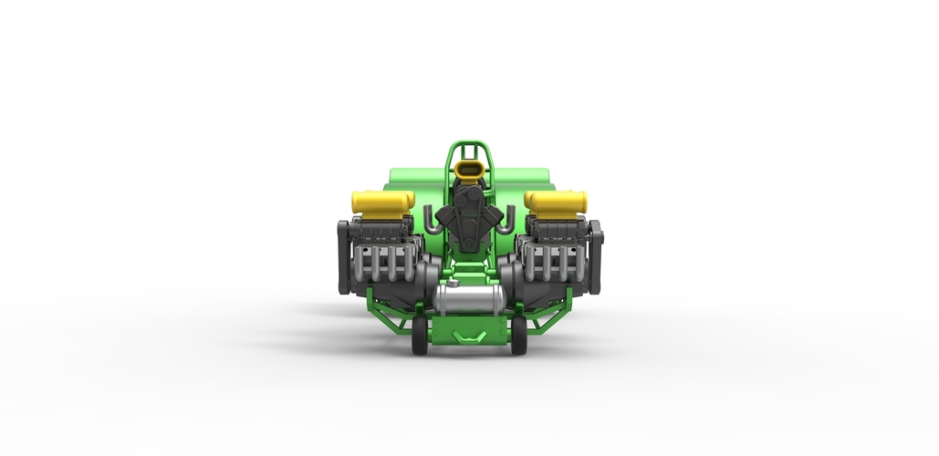 Pulling tractor with 5 engines V8 Version 5 Scale 1:25 3D Print 494743