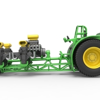 Pulling tractor with 5 engines V8 Version 5 Scale 1:25 - Thumbnail 8