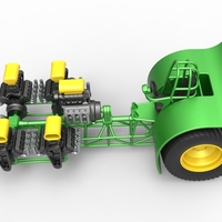 Pulling tractor with 5 engines V8 Version 5 Scale 1:25 - Thumbnail 9