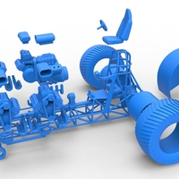 Pulling tractor with 5 engines V8 Version 5 Scale 1:25 - Thumbnail 15