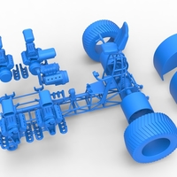 Pulling tractor with 5 engines V8 Version 5 Scale 1:25 - Thumbnail 16
