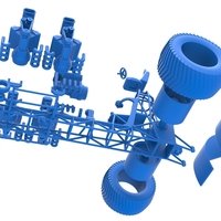 Pulling tractor with 5 engines V8 Version 5 Scale 1:25 - Thumbnail 17