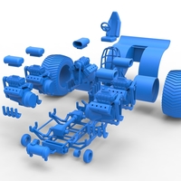 Pulling tractor with 5 engines V8 Version 5 Scale 1:25 - Thumbnail 18