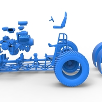 Pulling tractor with 5 engines V8 Version 5 Scale 1:25 - Thumbnail 19