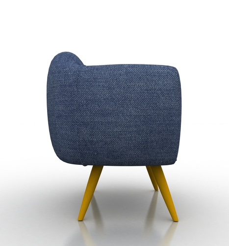 Single Seat Sofa Chair- Jeans Couch-2 3D Print 494768