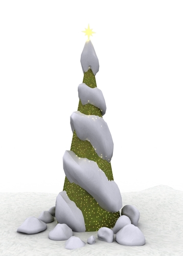 Twisted Green Christmas Tree 3D Print 494841