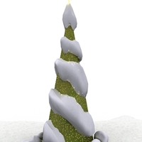 Small Twisted Green Christmas Tree 3D Printing 494841