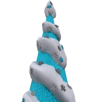 Twisted Cyan Christmas Tree - Thumbnail 2