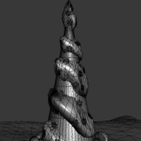 Twisted Cyan Christmas Tree - Thumbnail 3