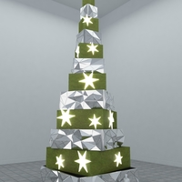 Small Modern Mirrors Christmas Tree 3D Printing 494853
