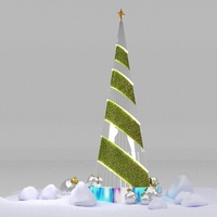 Twisted Mirrors Christmas Tree - Thumbnail 1