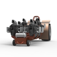 Pulling tractor with 6 engines V8 Version 3 Scale 1:25 - Thumbnail 5