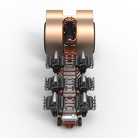 Pulling tractor with 6 engines V8 Version 3 Scale 1:25 - Thumbnail 6