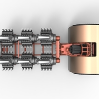 Pulling tractor with 6 engines V8 Version 3 Scale 1:25 - Thumbnail 10