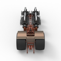 Pulling tractor with 6 engines V8 Version 3 Scale 1:25 - Thumbnail 13