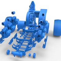 Pulling tractor with 6 engines V8 Version 3 Scale 1:25 - Thumbnail 18