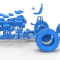 Pulling tractor with 6 engines V8 Version 3 Scale 1:25 - Thumbnail 19