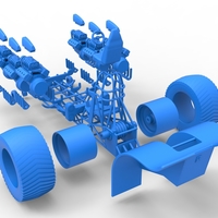 Pulling tractor with 6 engines V8 Version 3 Scale 1:25 - Thumbnail 21